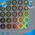 Anti-counterfeit High quality self adhesive golden hologram sticker